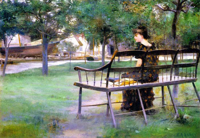 Woman on a Park Bench